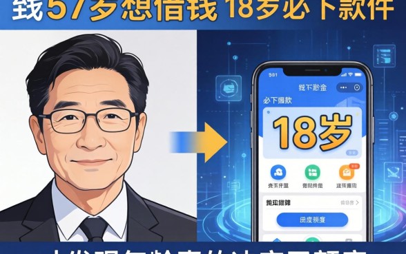 我57岁想借钱，对比18岁必下款的软件，才发现年龄真的决定了额度