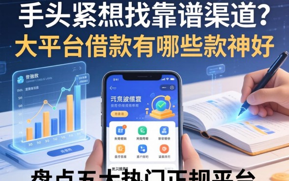 手头紧想找靠谱渠道？大平台借款有哪些软件好？盘点五大热门正规平台