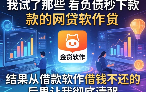 我试了那些不看负债秒下款的网贷软件，结果从借款软件借钱不还的后果让我彻底清醒