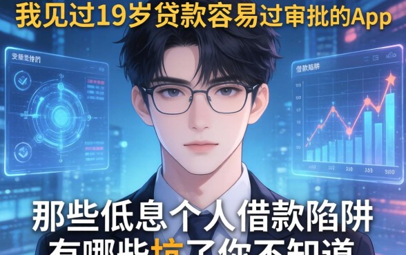 我见过19岁贷款容易过审批的app，那些低息个人借款陷阱有哪些坑了你不知道