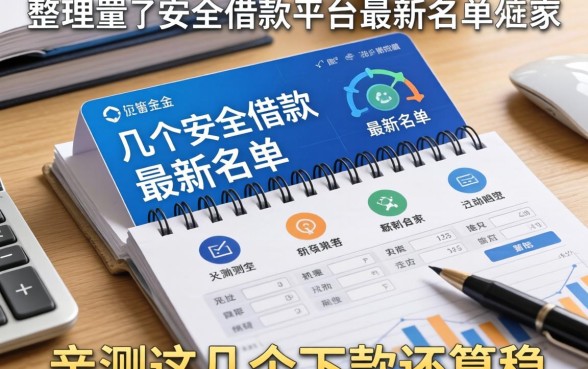 整理了几个安全借款的平台最新名单，亲测这几个下款还算稳