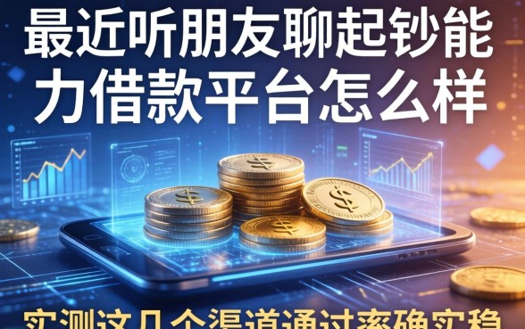 最近听朋友聊起钞能力借款平台怎么样，实测这几个渠道通过率确实稳