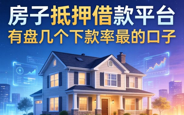 房子抵押借款平台有哪些？盘点几个下款率高的口子