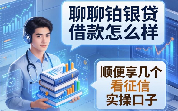聊聊铂银贷借款怎么样，顺便分享几个不看征信的实操口子