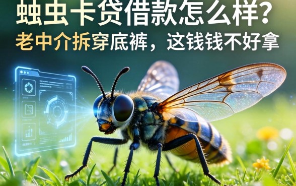 虫虫卡贷借款怎么样？老中介拆穿底裤，这钱好不好拿