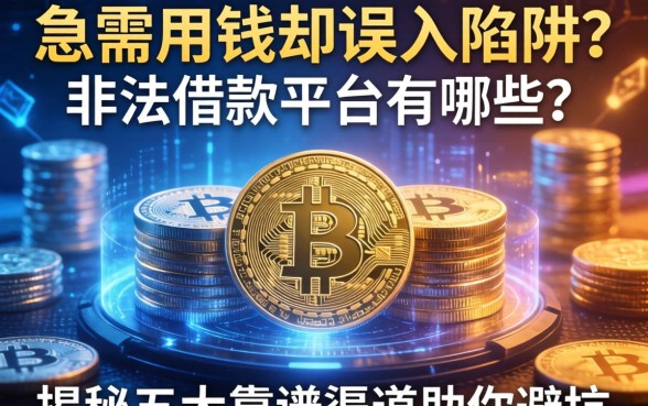 急需用钱却误入陷阱？非法借款平台有哪些？揭秘五大靠谱渠道助你避坑