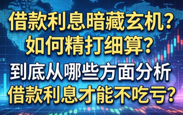 借款利息暗藏玄机？如何精打细算？到底从哪些方面分析借款利息才能不吃亏？