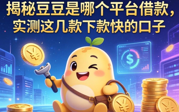 揭秘豆豆是哪个平台借款，实测这几款下款快的口子