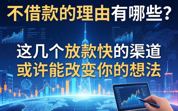 不借款的理由有哪些？这几个放款快的渠道或许能改变你的想法