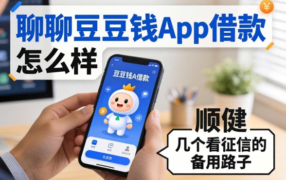 聊聊豆豆钱app借款怎么样，顺便分享几个不看征信的备用路子
