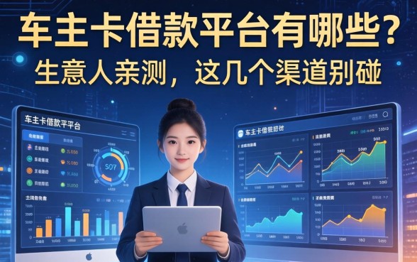 车主卡借款平台有哪些？生意人亲测，这几个渠道别碰