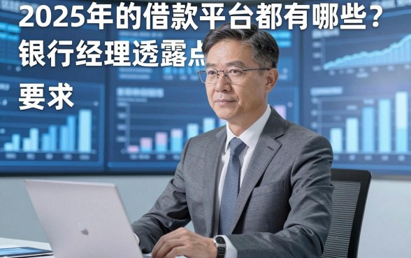 2025年的借款平台都有哪些？银行经理透露点内部标准