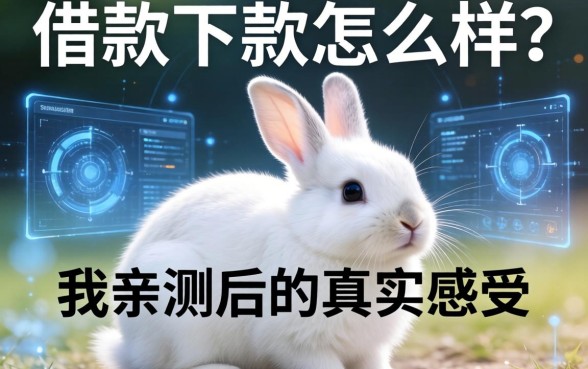 白兔借款下款怎么样？我亲测后的真实感受