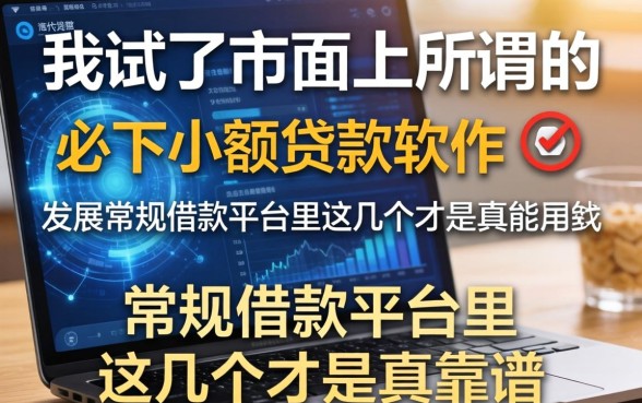 我试了市面上所谓的必下小额贷款软件，发现常规借款平台里这几个才是真靠谱