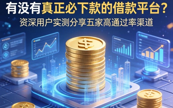 有没有真正必下款的借款平台？资深用户实测分享五家高通过率渠道