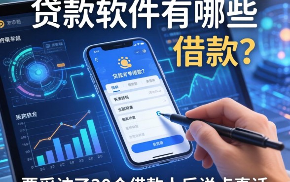 贷款软件有哪些平台可以借款？我采访了30个借款人后说点真话