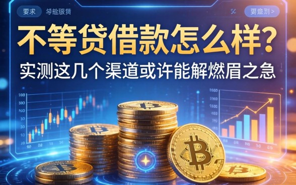 不等贷借款怎么样？实测这几个渠道或许能解燃眉之急