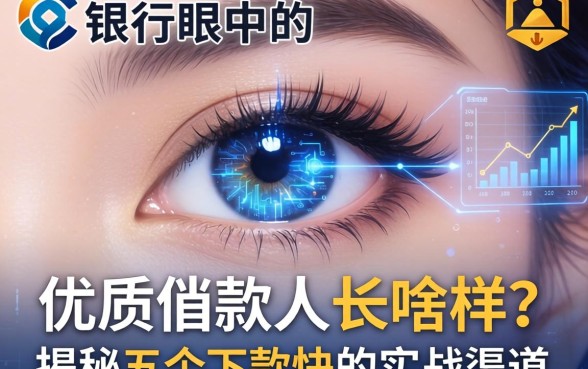 银行眼中的优质借款人长啥样？揭秘五个下款快的实战渠道