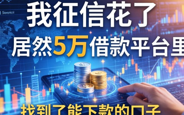 我征信花了居然在5万借款平台里找到了能下款的口子