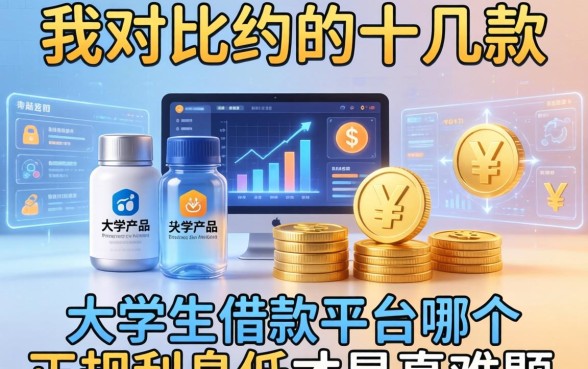 我对比了十几款产品，发现大学生借款平台哪个正规利息低才是真难题