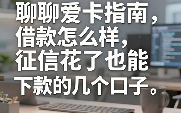 聊聊爱卡指南借款怎么样:征信花了也能下款的几个口子实测
