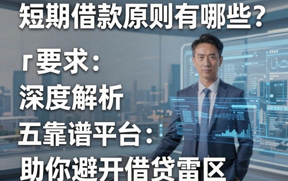 短期借款原则有哪些?深度解析五大靠谱平台,助你避开借贷雷区
