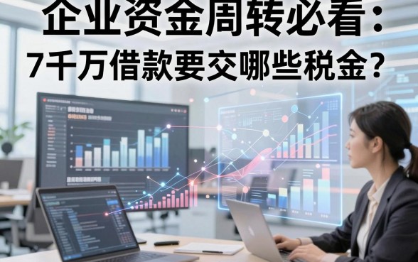 企业资金周转必看：7千万借款要交哪些税金？拆解大额融资背后的隐形成本