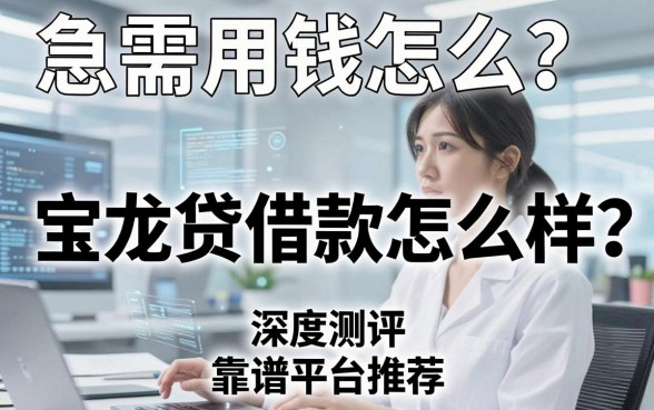 急需用钱怎么办?宝龙贷借款怎么样?深度测评与靠谱平台推荐