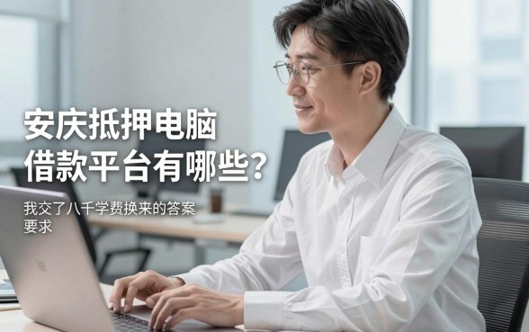 安庆抵押电脑借款平台有哪些？我交了八千学费换来的答案
