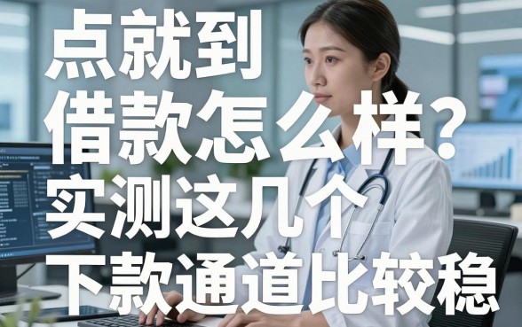 点就到借款怎么样？实测这几个下款通道比较稳