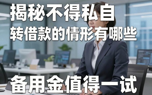 揭秘不得私自转借款的情形有哪些,这几款备用金值得一试