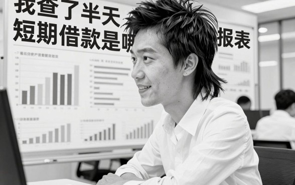 我查了半天短期借款是哪个报表，最后发现黑白户秒下款的贷款平台才是真解药