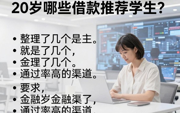 20岁哪些借款推荐学生？整理了几个通过率高的渠道