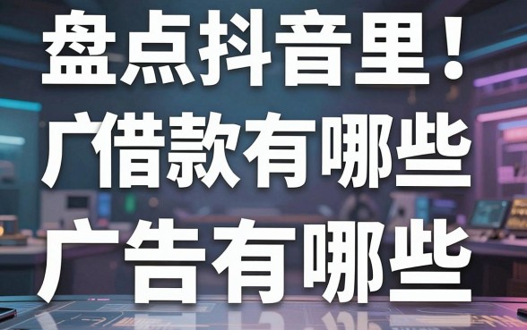 盘点抖音里借款的广告有哪些，这几个实际下款案例参考