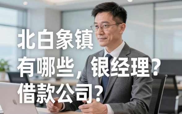 北白象镇有哪些借款公司?银行经理掏心窝子说几句