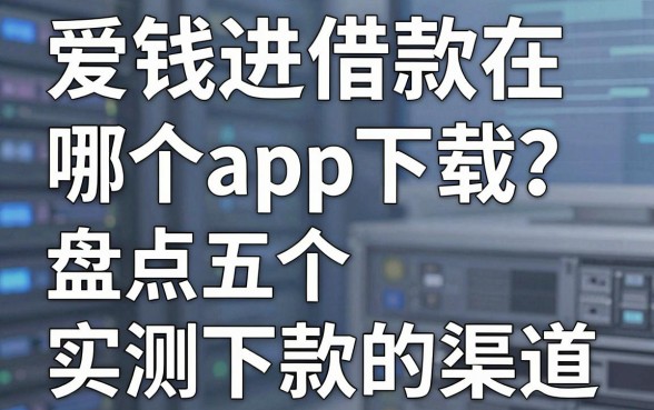 爱钱进借款在哪个app下载?盘点五个实测下款的渠道