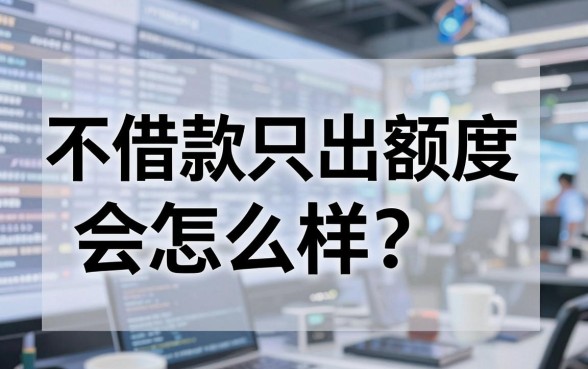 不借款只出额度会怎么样?实测这几个平台给出了答案