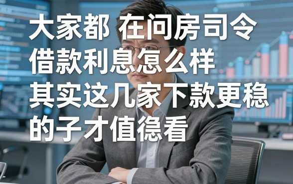 大家都在问房司令借款利息怎么样,其实这几家下款更稳的口子才值得看