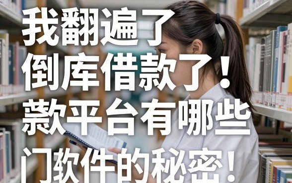 我翻遍了倒库借款平台有哪些，发现新上线贷款平台门槛低软件的秘密
