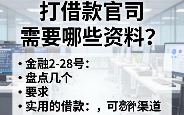 打借款官司需要哪些资料？盘点几个实用的借款渠道