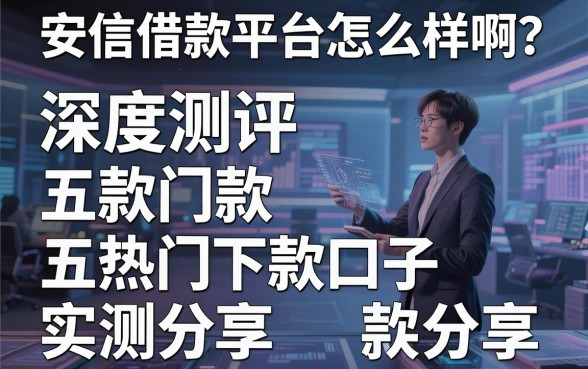 安信借款平台怎么样啊？深度测评与五款热门下款口子实测分享