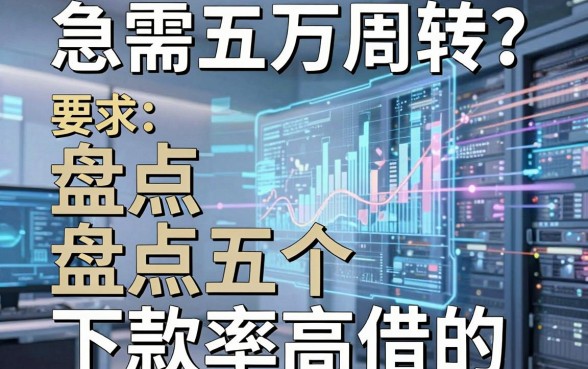 急需五万周转?盘点五个下款率高的借款渠道
