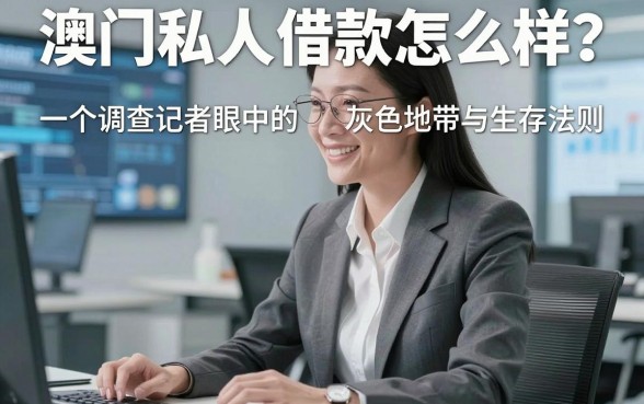 澳门私人借款怎么样?一个调查记者眼中的灰色地带与生存法则