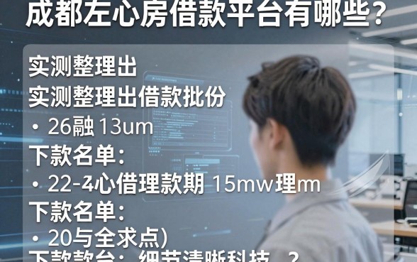 成都左心房借款平台有哪些?实测整理出这份下款名单