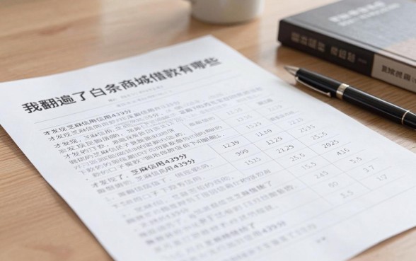 我翻遍了白条商城借款有哪些,才发现芝麻信用439分下款的口子竟然藏在被忽略的角落