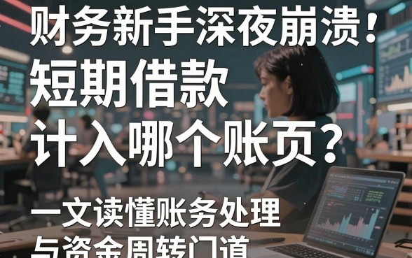 财务新手深夜崩溃:短期借款计入哪个账页?一文读懂账务处理与资金周转门道