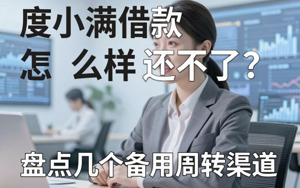 度小满借款怎么样还不了？盘点几个备用周转渠道