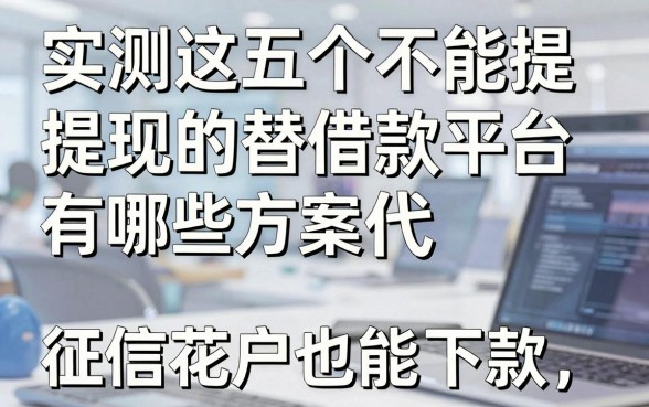 实测这五个不能提现的借款平台有哪些替代方案,征信花户也能下款