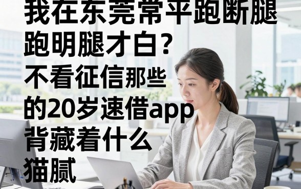 我在东莞常平跑断腿才明白,那些不看征信的20岁速借app背后藏着什么猫腻