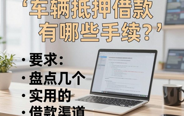车辆抵押借款有哪些手续?盘点几个实用的借款渠道